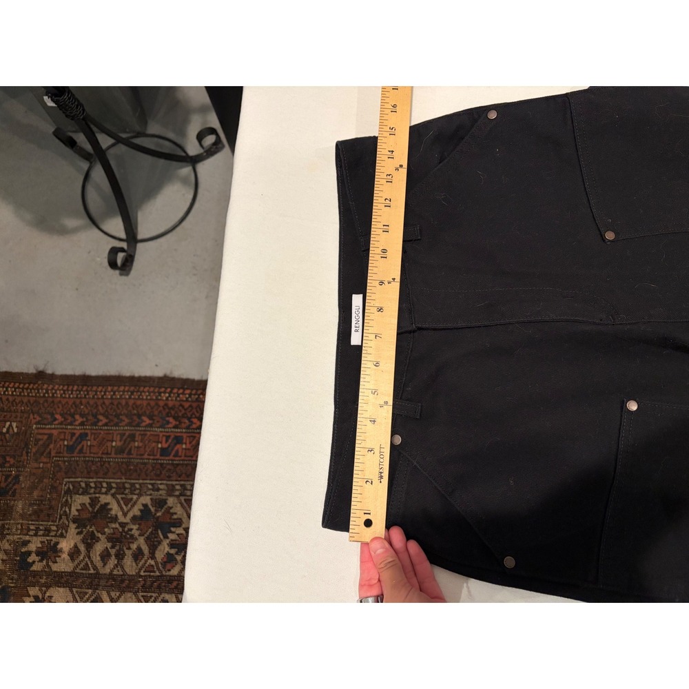 Renggli Black Double Knee Carpenter Pants Women 27 Workwear Straight Leg USA - Picture 7 of 9